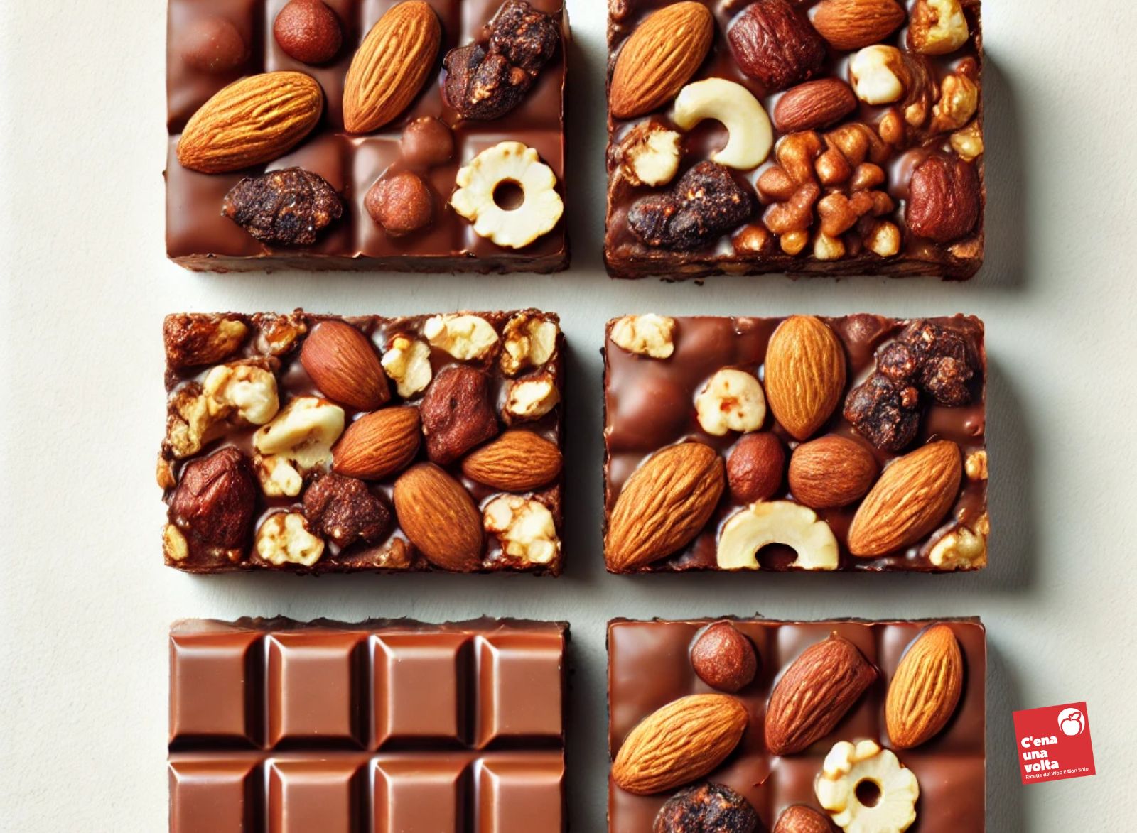 Barrette energetiche al cioccolato e frutta secca cioccolato a dieta c'ena una volta