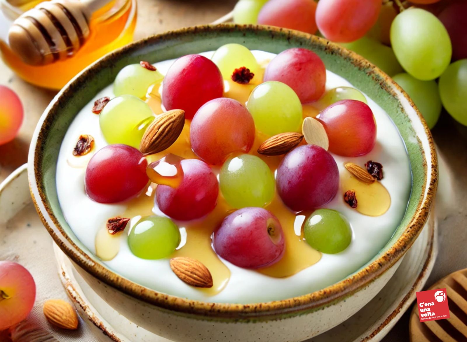 yogurt greco con uva e miele ricette, idee, abbinamenti e consigli c'ena una volta