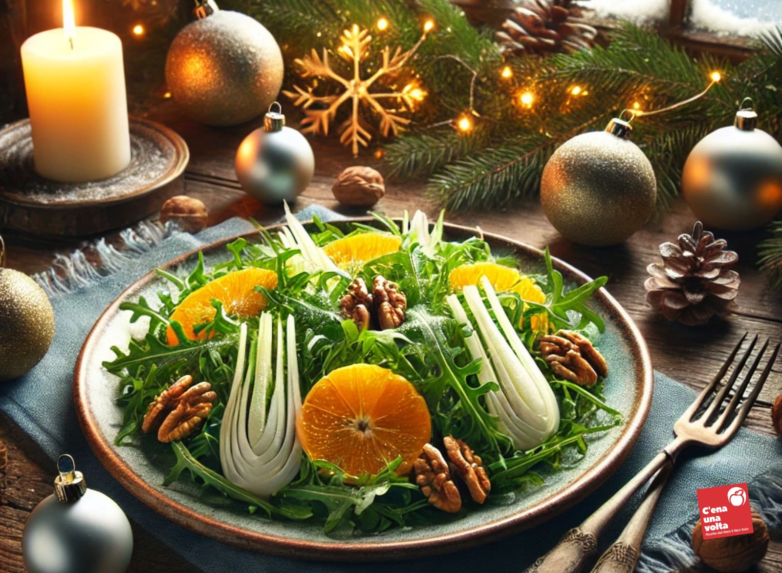 Insalata invernale con arancia e noci dieta prefestiva natalizia, dieta natale, ricette, idee, consigli c'ena una volta