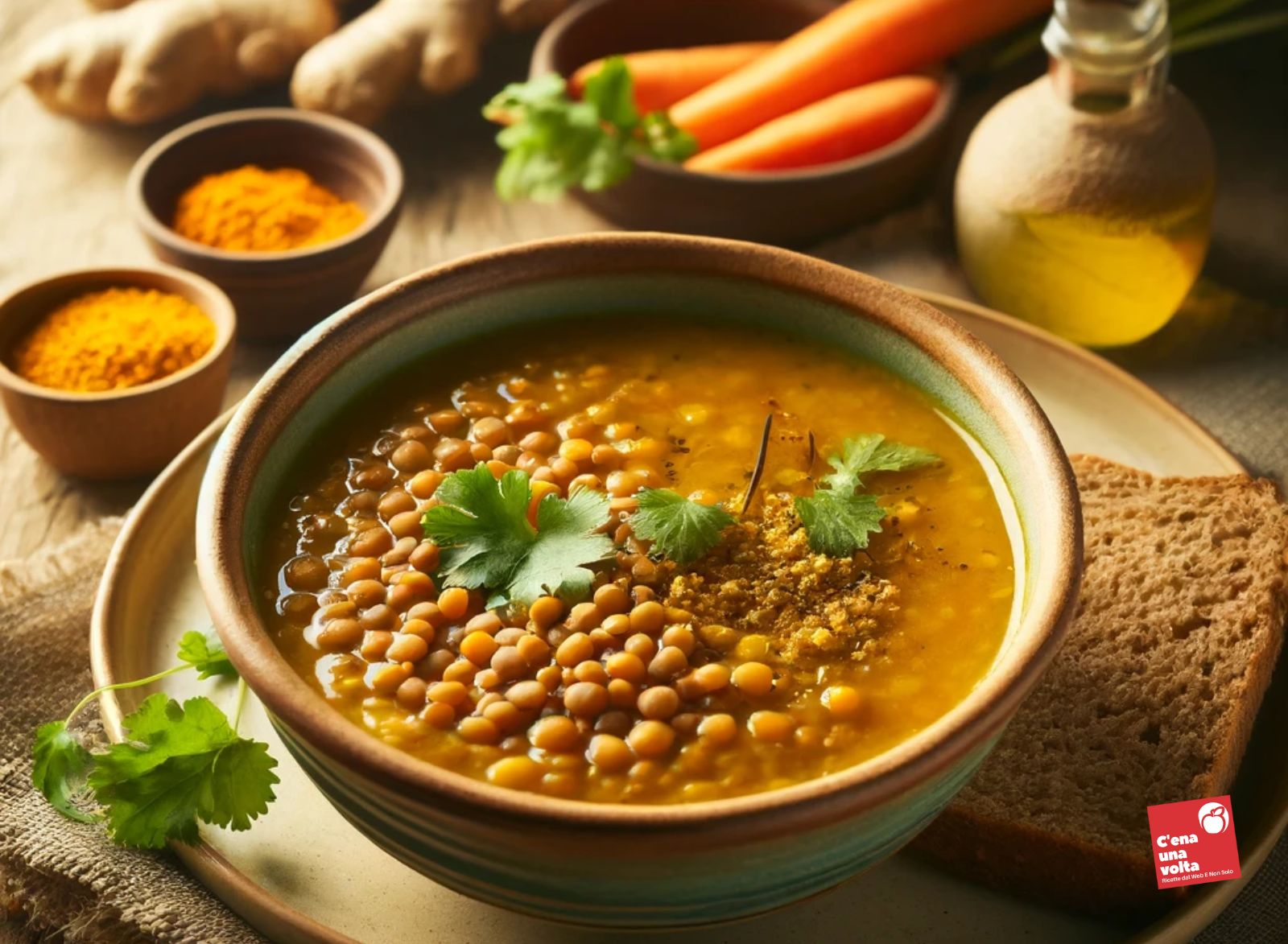 Zuppa di Lenticchie, Curcuma e Zenzero ricette per rafforzare il sistema immunitario, idee, alimenti e consigli c'ena una volta