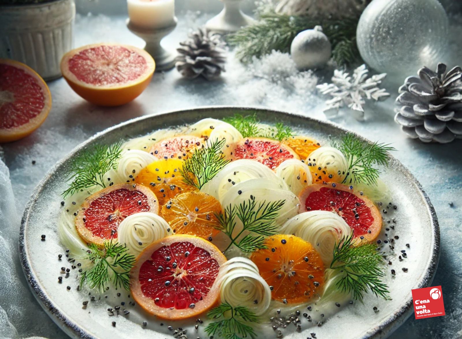 carpaccio di finocchi con agrumi e semi di chia antipasti di gennaio, idee, ricette e abbinamenti FIT e light c'ena una volta