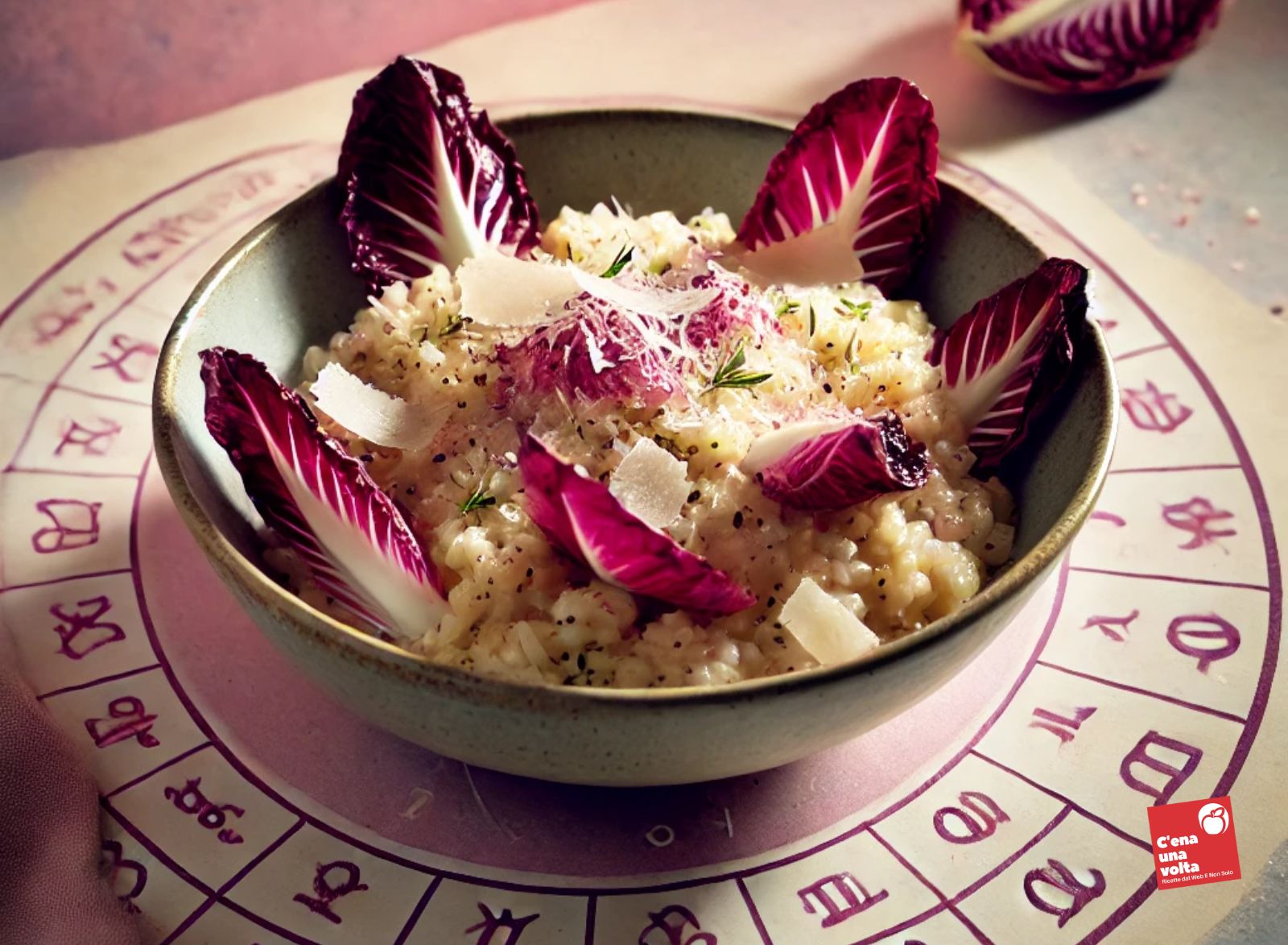 risotto integrale al radicchio oroscopo di febbraio, ricette light e fit per ogni segno zodiacale c'ena una volta