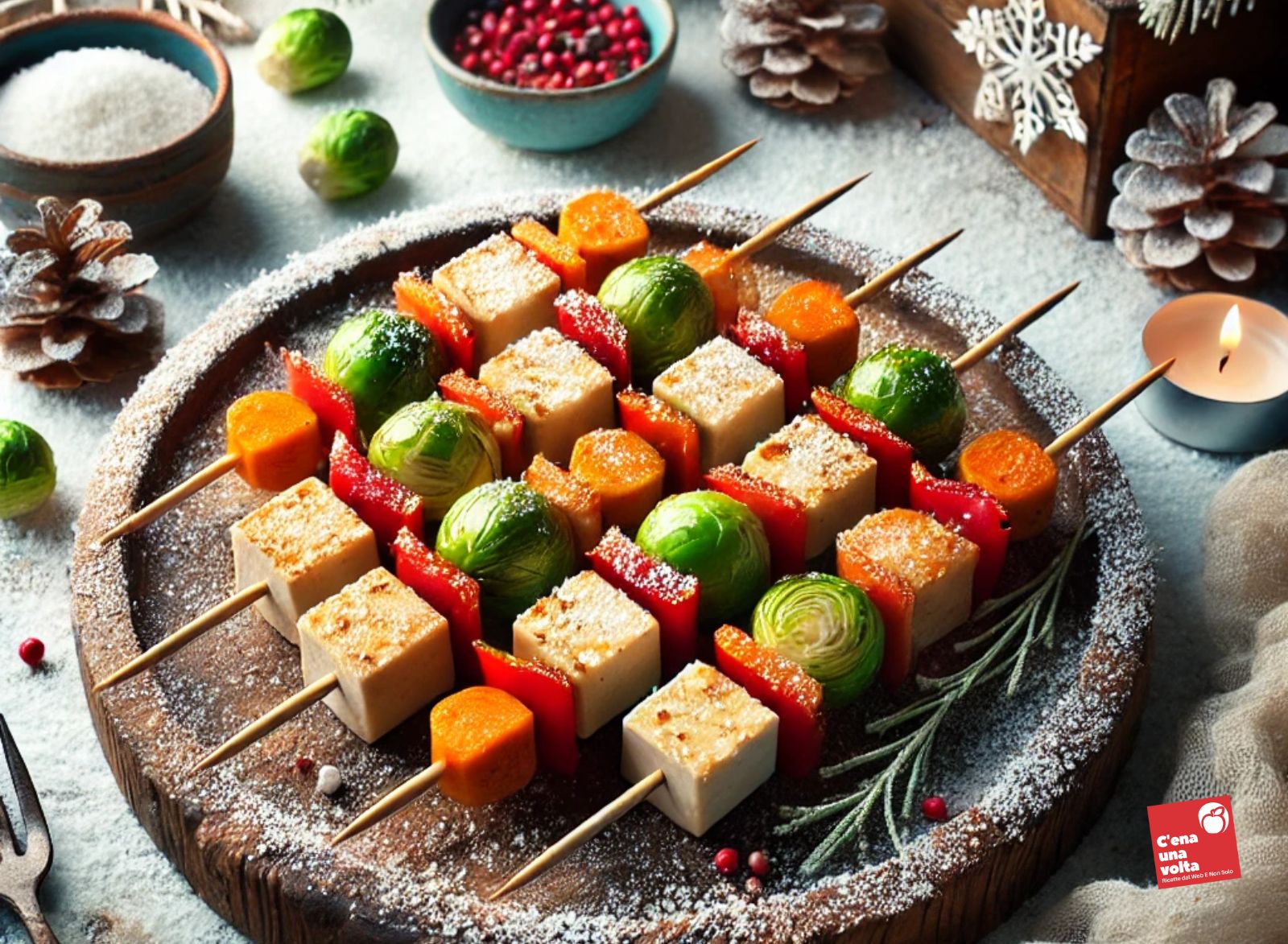 spiedini di tofu marinato e verdure invernali antipasti di gennaio, idee, ricette e abbinamenti FIT e light c'ena una volta