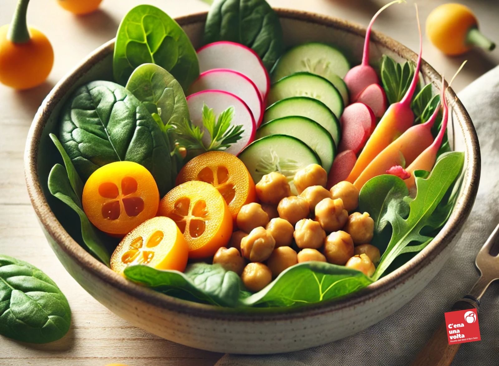 Bowl primaverile con nespole e ceci nespole a dieta, ricette light e FIT, abbinamenti e consigli c'ena una volta