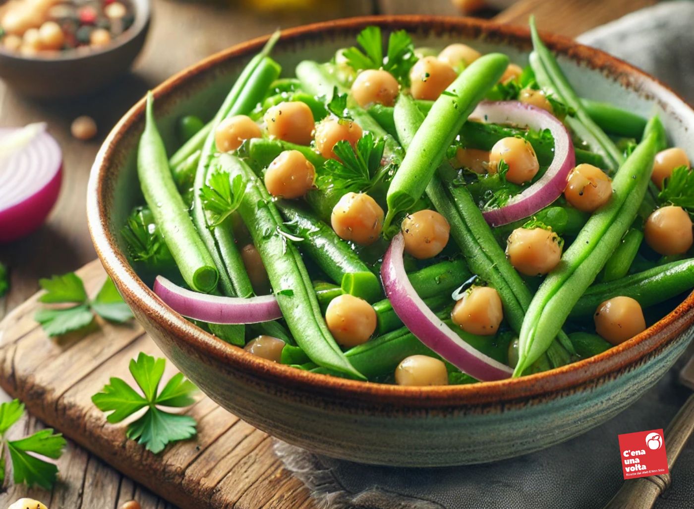 Insalata di fagiolini e ceci fagiolini a dieta, ricette cheto, low carb, light, fit, abbinamenti e benefici c'ena una volta