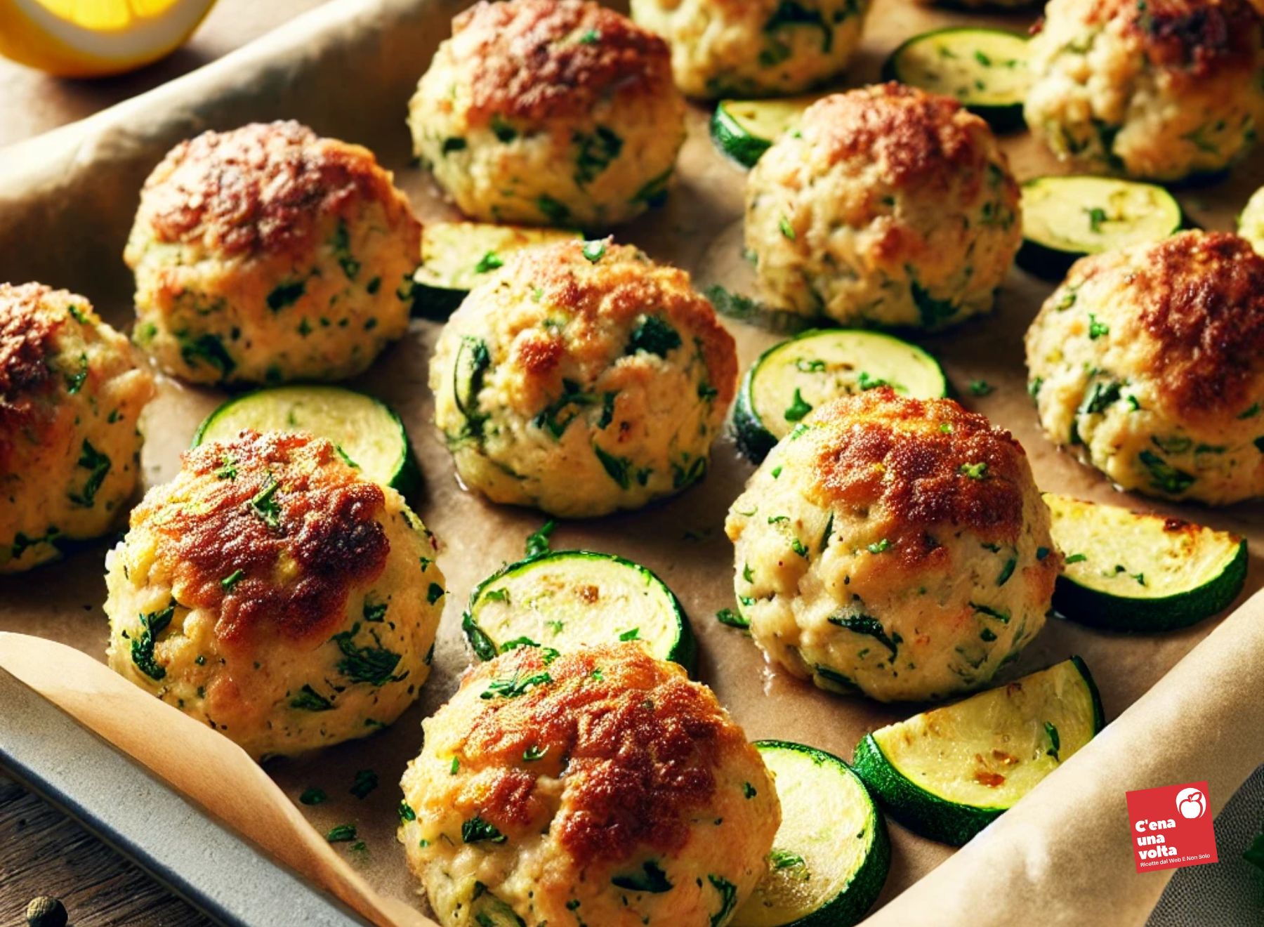 Polpette di pollo e zucchine al forno ricette light in forno, idee sane e dietetiche, abbinamenti e consigli c'ena una volta