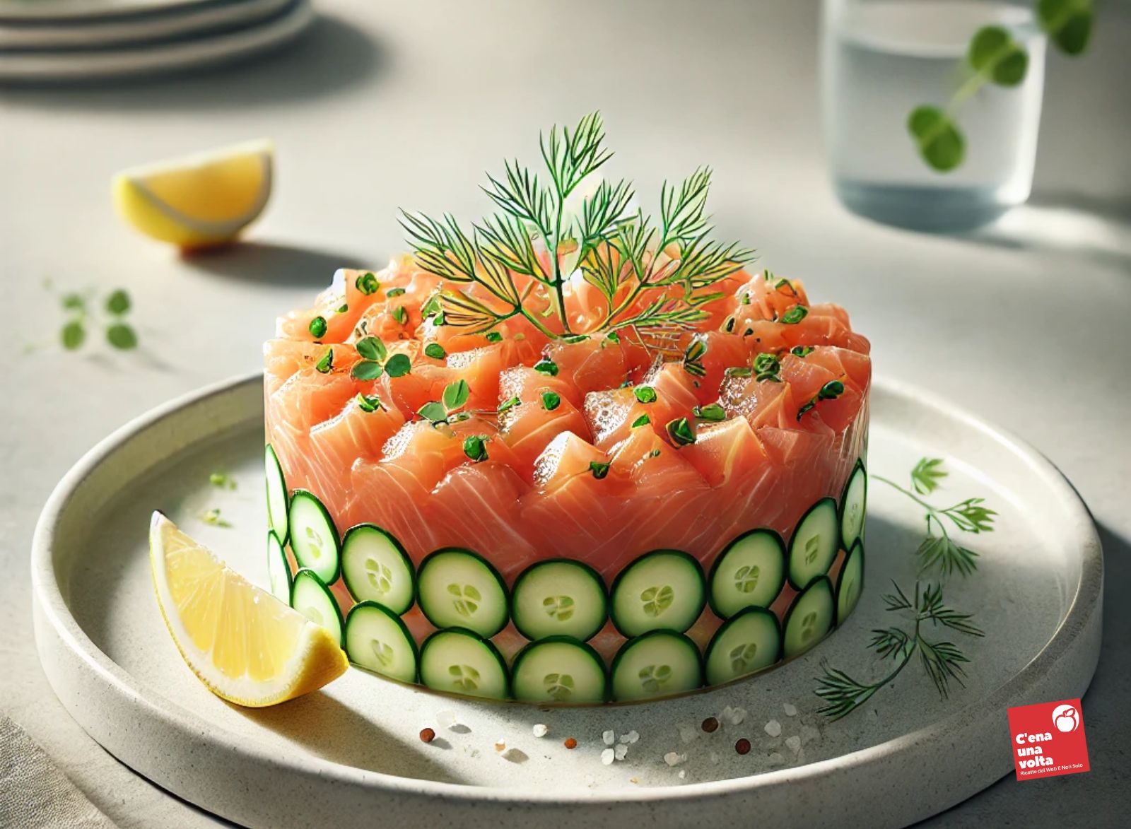 Tartare light di salmone e cetriolo cetrioli a dieta, ricette light, low carb, keto e fit, abbinamenti e consigli c'ena una volta